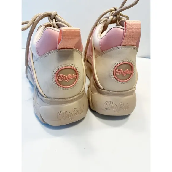 Buffalo CDL Corbin Vegan Platform Sneakers in Pink