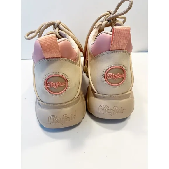Buffalo CDL Corbin Vegan Platform Sneakers in Pink
