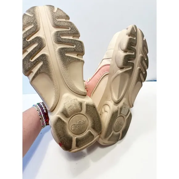 Buffalo CDL Corbin Vegan Platform Sneakers in Pink