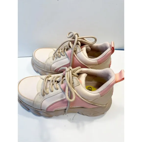 Buffalo CDL Corbin Vegan Platform Sneakers in Pink