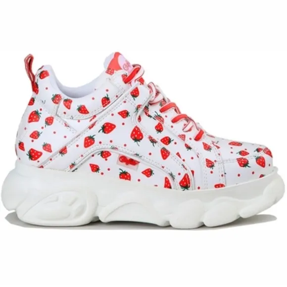 Buffalo London Strawberry Chunky Platform Sneakers Size 7.5