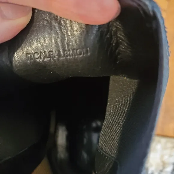 Burberry‎ suede leather heeled chelsea boots