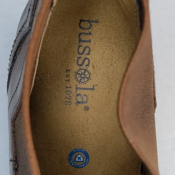 BUSSOLA Alameda Western Chelsea Bootie Brown Leather 6.5