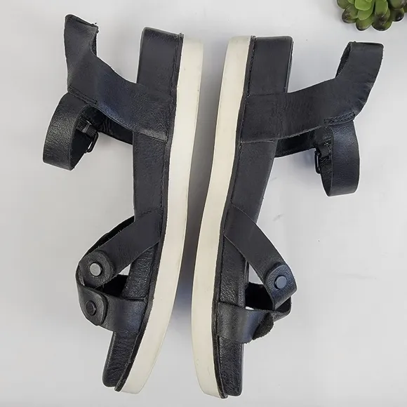 Bussola Poppy Cloud Leather Ankle Strap Sandals