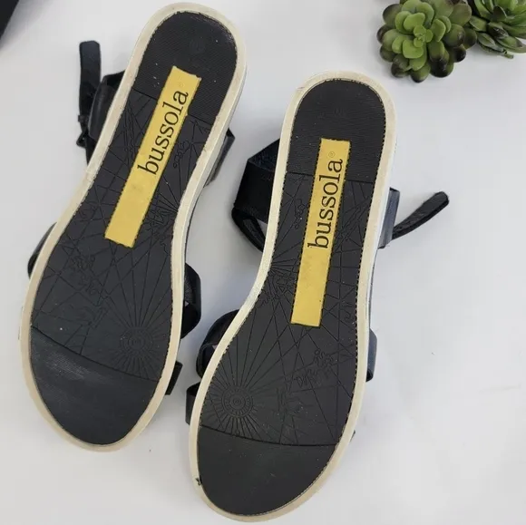 Bussola Poppy Cloud Leather Ankle Strap Sandals