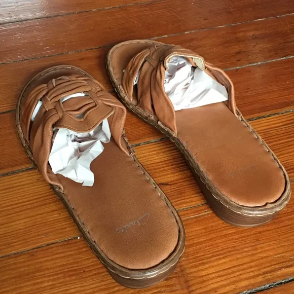 Buttery Leather Greece Italian Slip On Sandals