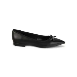 Calvin Klein &quot;Kirra 2&quot; BNWT black leather ballet flats women sz 6 NEW Leather