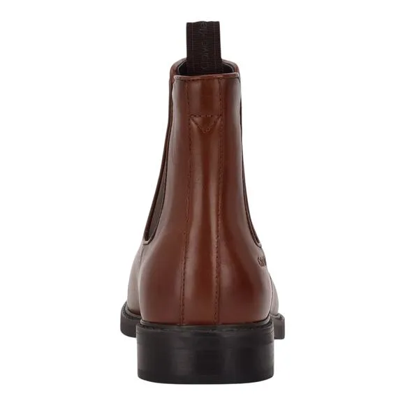 Calvin Klein Men's Fenwick Pull On Chelsea Boots Brown Size 10