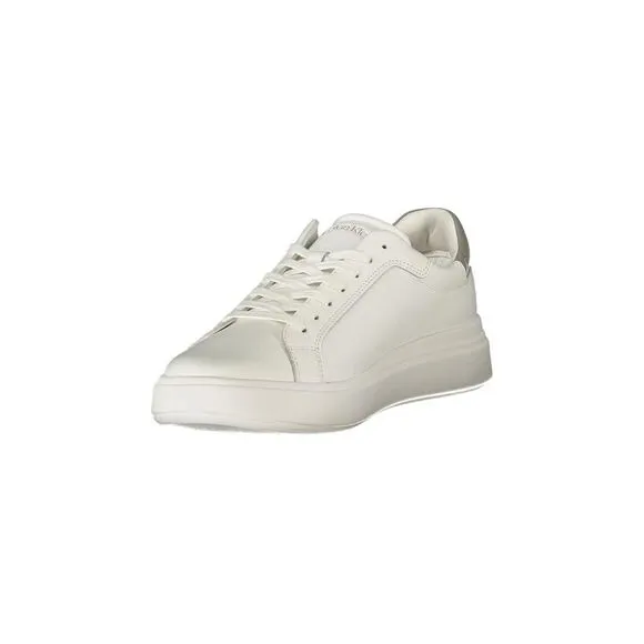 Calvin Klein Sports Shoe with Laces and Removable Footbed Men White Sneakers