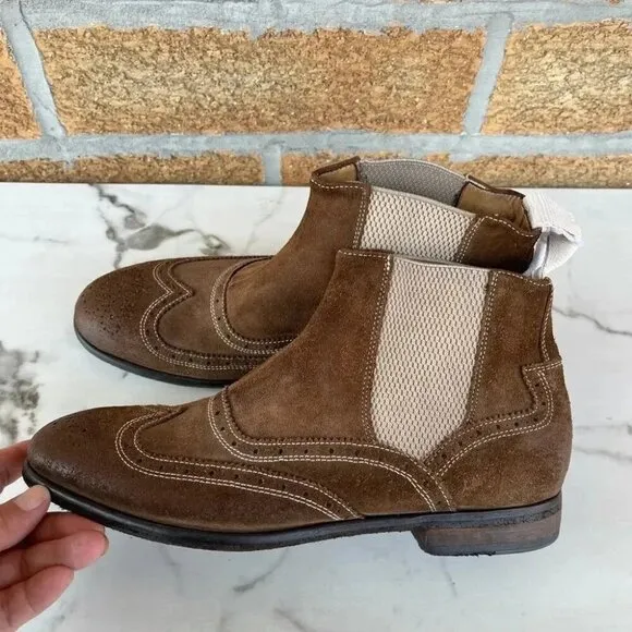 Calzoleria Toscana Wingtip chelsea boots 8.5