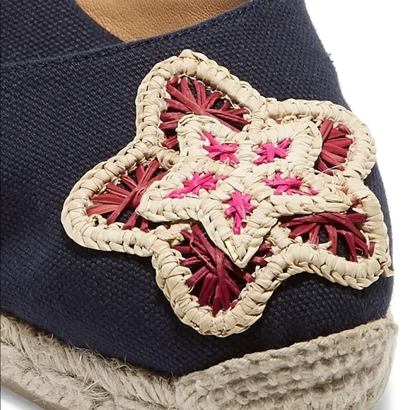 Carina 60 embroidered canvas wedge espadrilles