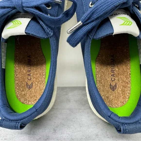 Cariuma OCA Canvas Low Top Womens 7 Shadow Blue Skate Shoes Sneakers