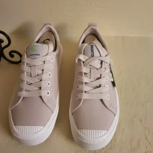 Cariuma x Pantone Sneakers OCA Low Top Beige Canvas Casual UNISEX Sz 6.5 NWT