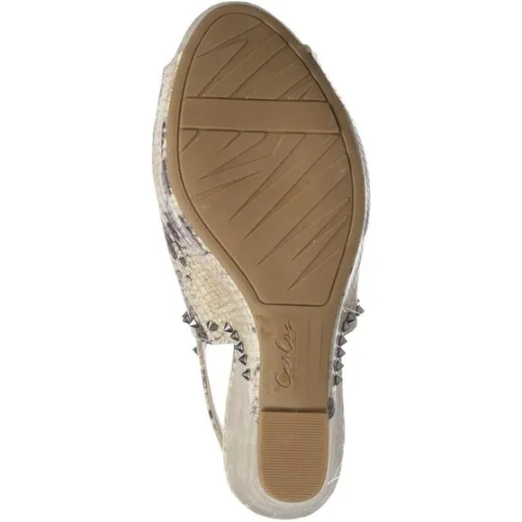 Carlos Santana Marcia City Womens Natural Sandals