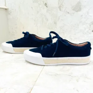 CASLON {10} Sneakers Platform Blue Suede Espadrille Styling NWT