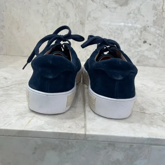 CASLON {10} Sneakers Platform Blue Suede Espadrille Styling NWT