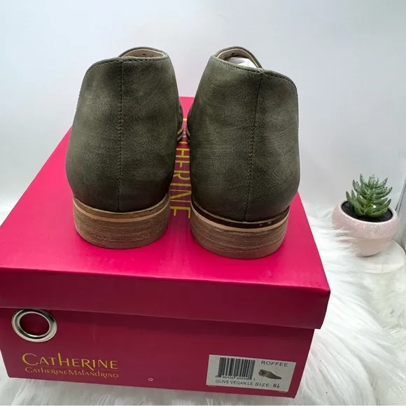 Catherine Catherine Malandrino Roffee Flats- OLIVE, US 6.5