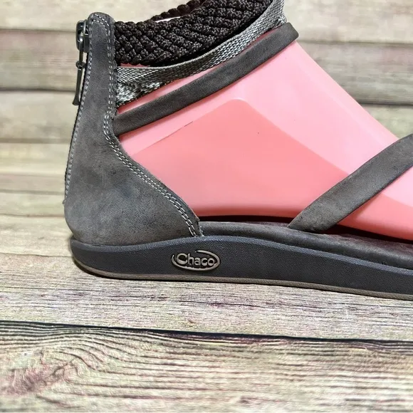 Chaco Brown Leather Ankle Strap Sandals