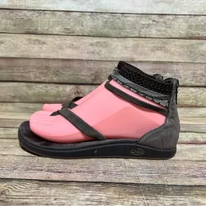 Chaco Brown Leather Ankle Strap Sandals