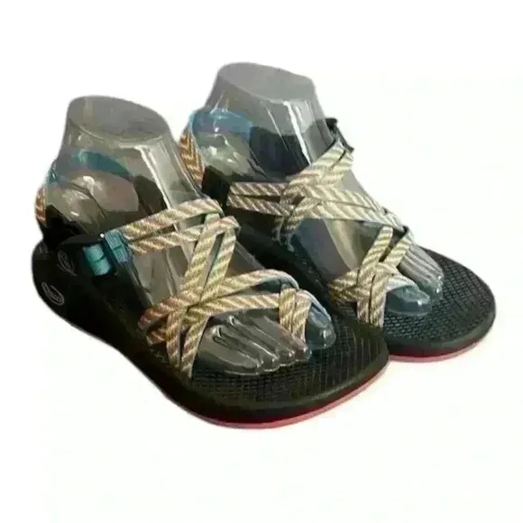 CHACO FIESTA ZX/2 CLASSIC DOUBLE STRAP MULTI-COLOR SPORT SANDALS WOMEN'S SZ 9