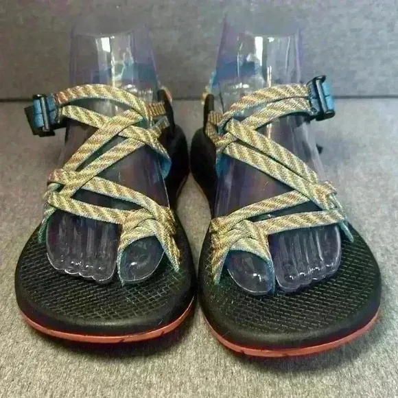 CHACO FIESTA ZX/2 CLASSIC DOUBLE STRAP MULTI-COLOR SPORT SANDALS WOMEN'S SZ 9