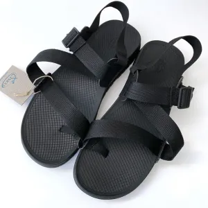 Chaco Lowdown 2 Sandals Black Adjustable Straps Men's Size 12