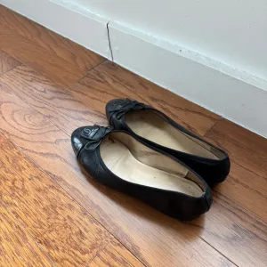 Chanel Black Ballet Flats 38