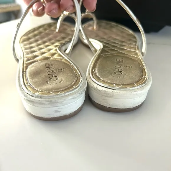 Chanel vintage sandals price is firm thank you