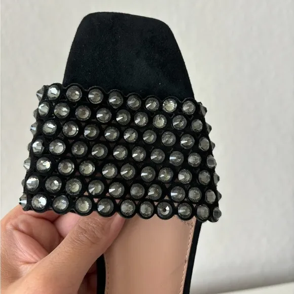 Charles David Women's Sparkle Embellished Slip On Sandals Size 7