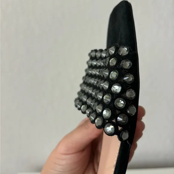 Charles David Women's Sparkle Embellished Slip On Sandals Size 7