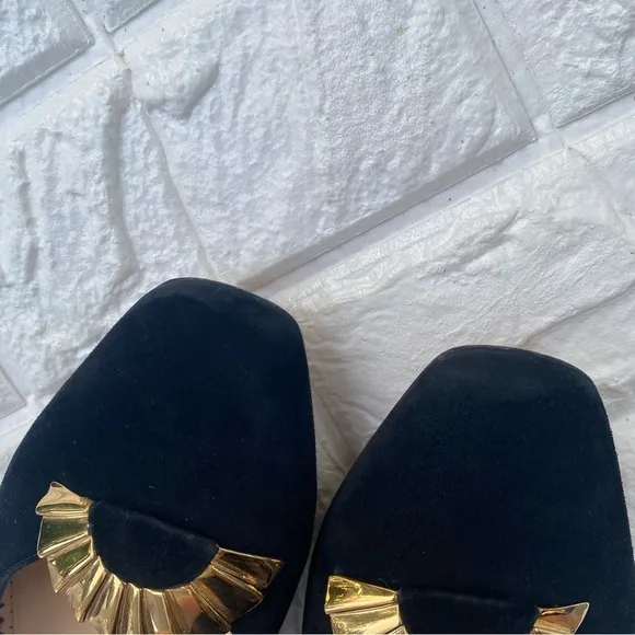 Charlotte Olympia Ballerina suede flats size 9.5