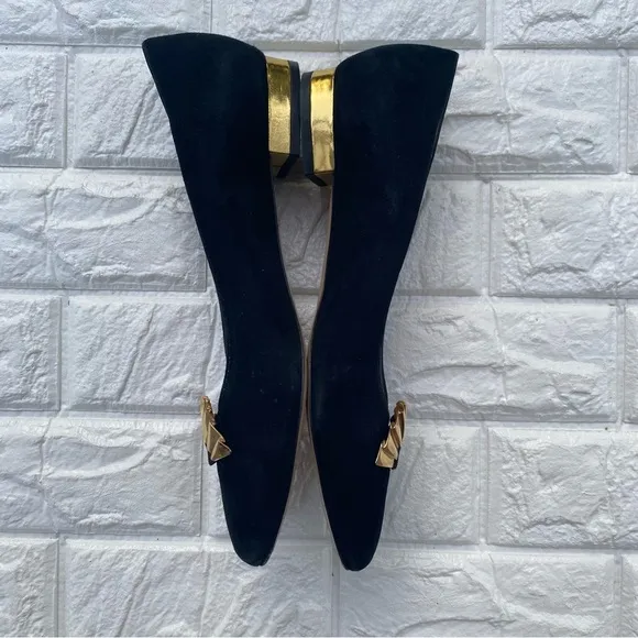 Charlotte Olympia Ballerina suede flats size 9.5
