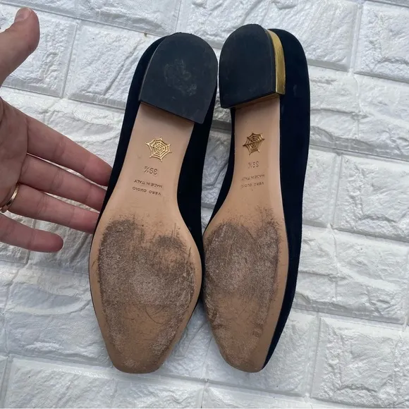 Charlotte Olympia Ballerina suede flats size 9.5