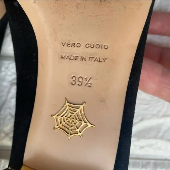 Charlotte Olympia Ballerina suede flats size 9.5