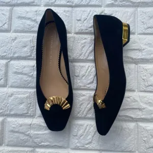 Charlotte Olympia Ballerina suede flats size 9.5