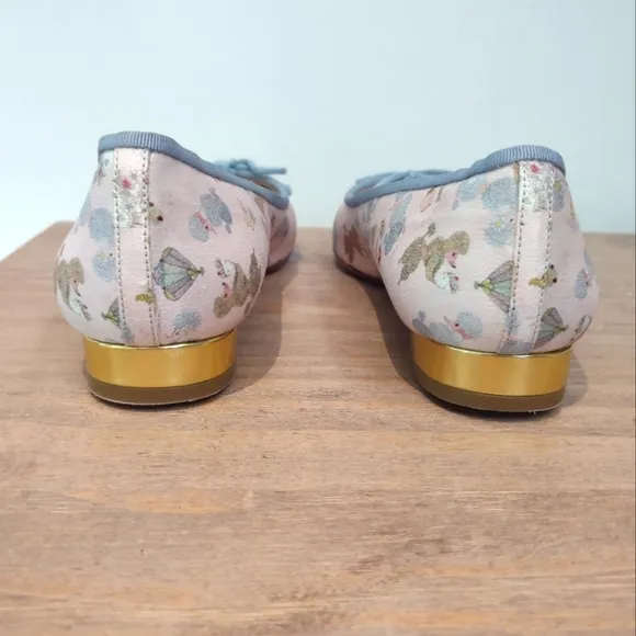 Charlotte Olympia Poodle Miranda pink and blue ballerina flats 40 $495