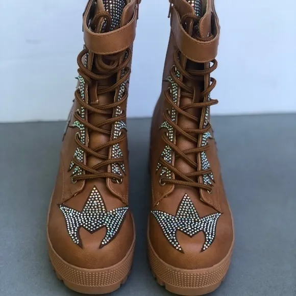 Chase   Chloe Kingsley RHINESTONE BOOTS size 6