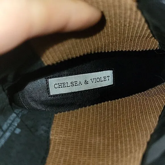 Chelsea &amp; Violet Suede Leather Chunky Boots