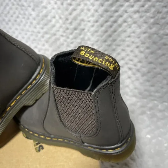 Children Unisex Boots Dr. Martens Kid's Collection 2976 T 10 Dark Brown Lamper
