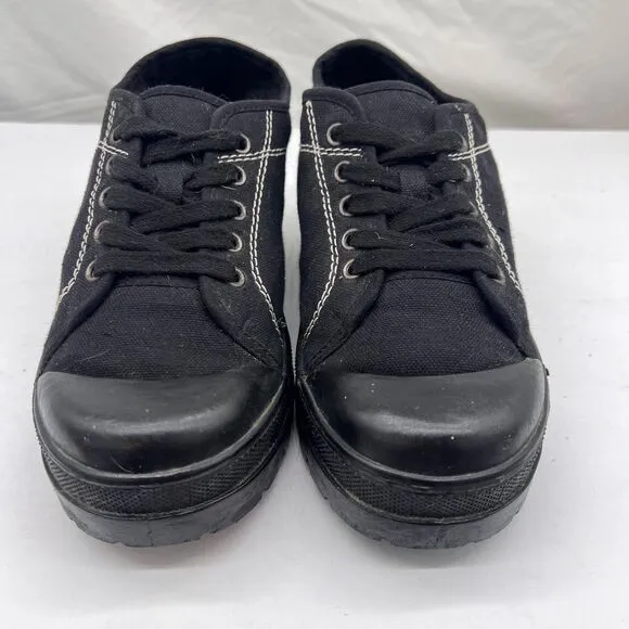Chinese Laundry chunky Y2K platform canvas sneakers contrast stitching Sz 10
