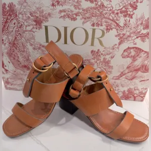 Chloé Kingsley Leather T Strap Sandals, Size 37 (6.5)