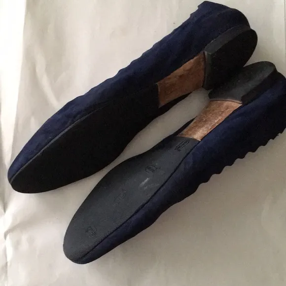 CHLOÉ Lauren Suede Scalloped Ballerina Flats
