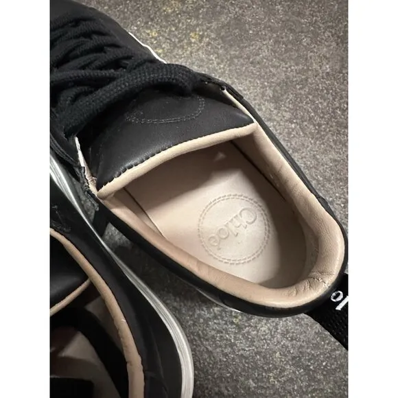 Chloe Low Top Sneakers Black Scalloped