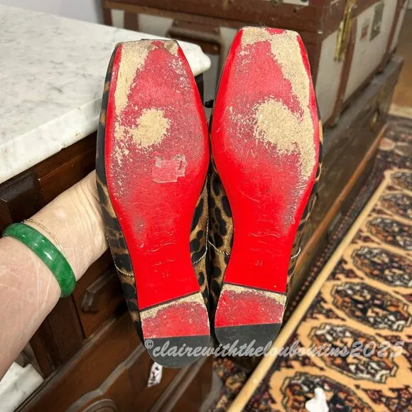 Christian Louboutin Mamadrague Print Ballet Flats size 39