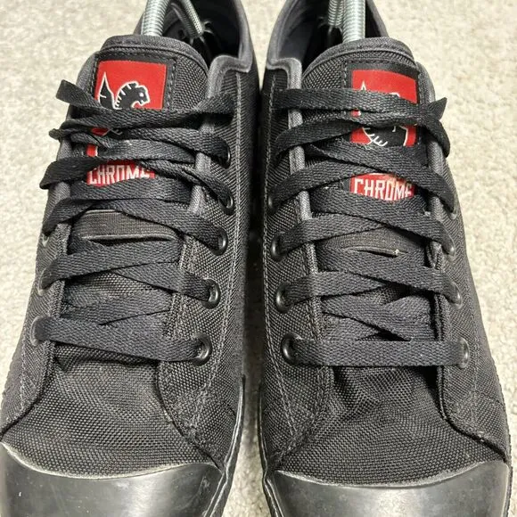 Chrome Industries Kursk Low Top Canvas  Lace Up Black Sneakers Mens Size 11.5