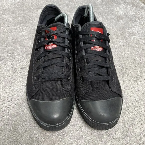 Chrome Industries Kursk Low Top Canvas  Lace Up Black Sneakers Mens Size 11.5
