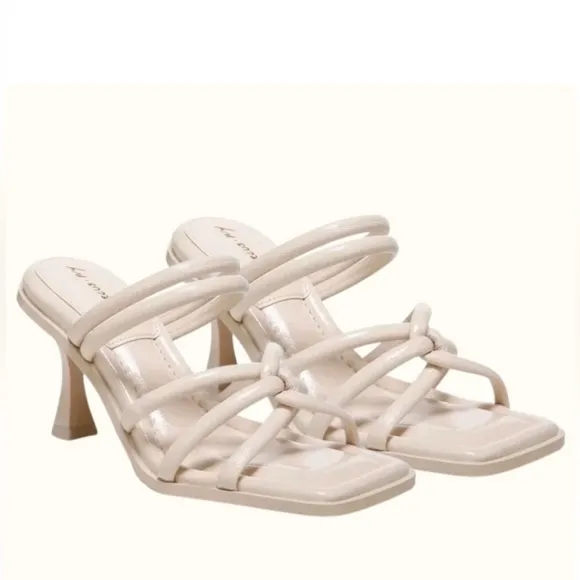Circus by Sam Edelman Savanna Nude Strappy Heeled Sandals