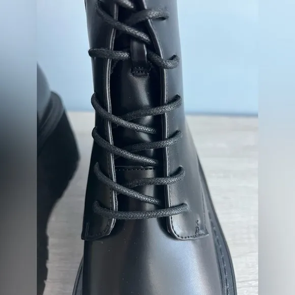 Circus NY by Sam Edelman Slater Lace-Up Platform Wedge Combat Boots Size 8