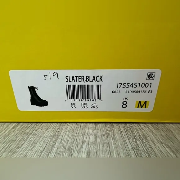 Circus NY by Sam Edelman Slater Lace-Up Platform Wedge Combat Boots Size 8