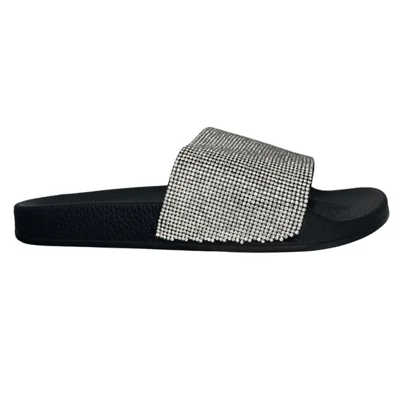 CITY LIGHTS MENS RHINESTONE SLIDE SANDALS